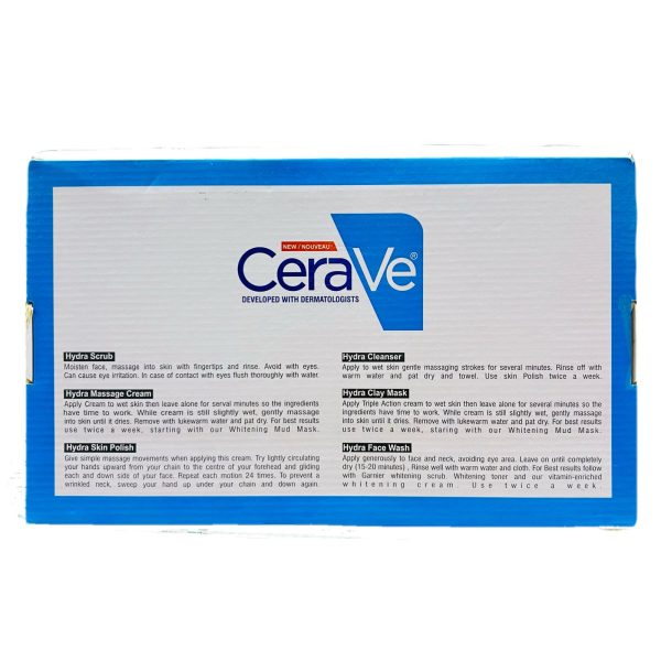 CeraVe 6-Step Hydra Skincare Kit for Face & Body – Cleanser, Moisturizer, Exfoliator & More